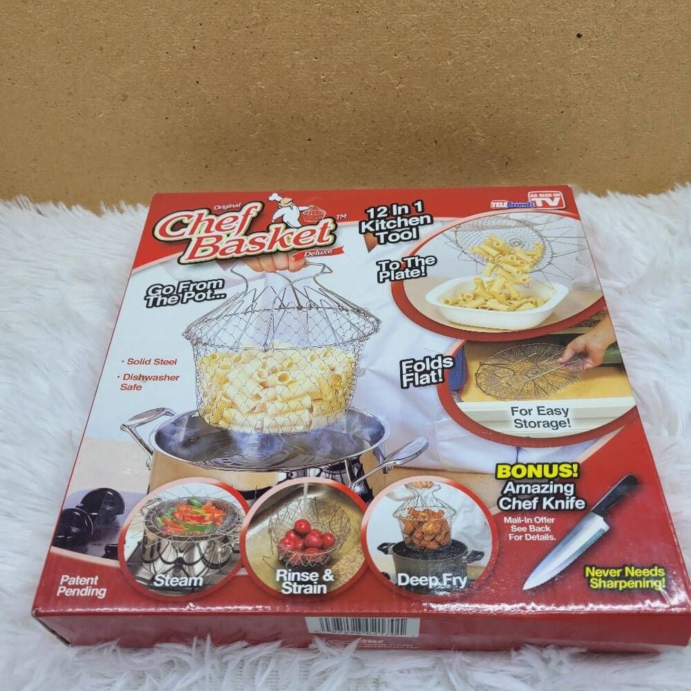 TeleBrands Chef Basket Deluxe  NIP